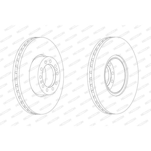 Brzdový kotúč FERODO FCR244A