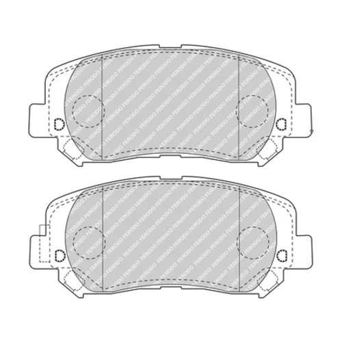 Sada brzdových platničiek kotúčovej brzdy FERODO FDB4999 - obr. 1