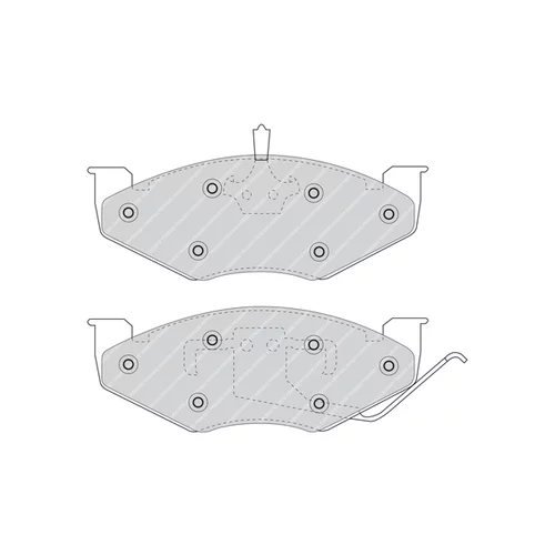 Sada brzdových platničiek kotúčovej brzdy FERODO FDB978