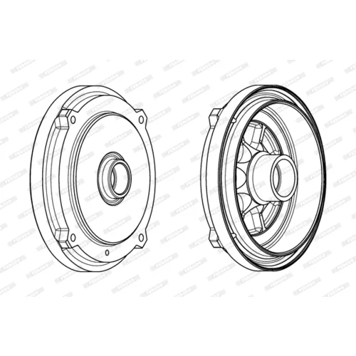 Brzdový bubon FERODO FDR329208 - obr. 3