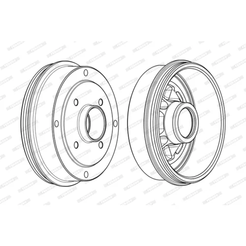 Brzdový bubon FERODO FDR329224 - obr. 3