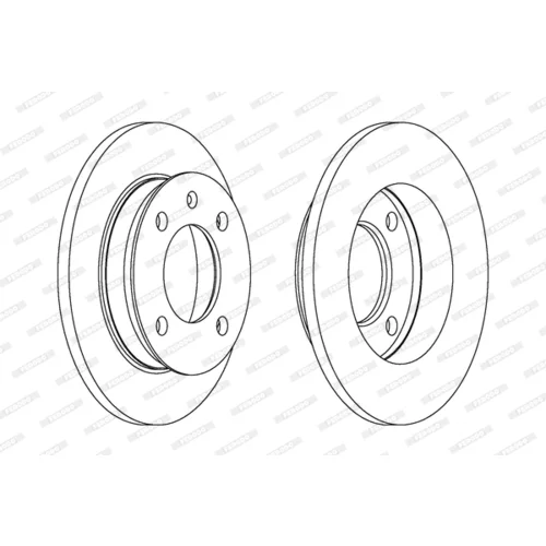 Brzdový kotúč FERODO DDF079 - obr. 2