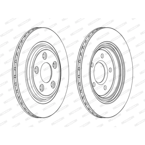 Brzdový kotúč FERODO DDF1108C - obr. 2