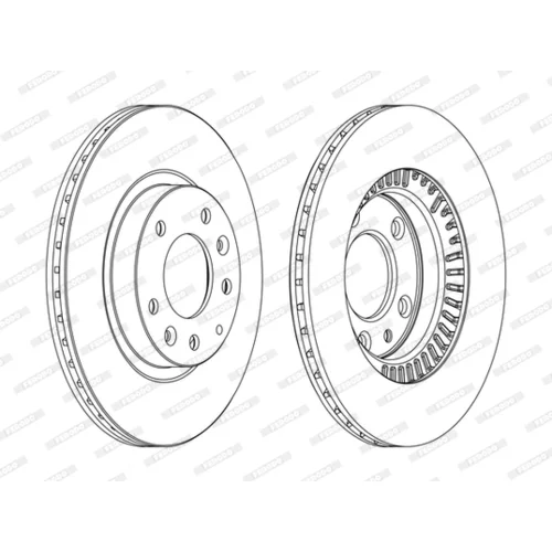 Brzdový kotúč FERODO DDF1657C