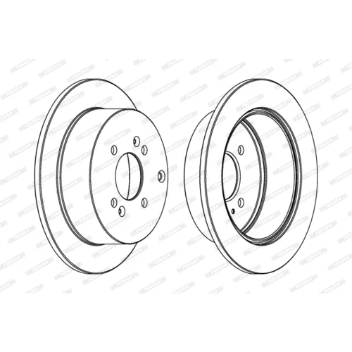 Brzdový kotúč FERODO DDF1794C-1 - obr. 2