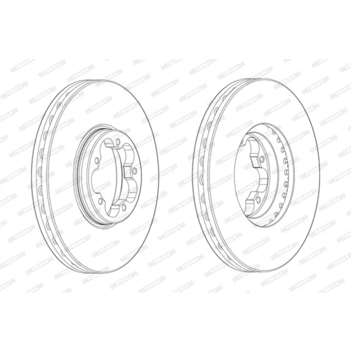 Brzdový kotúč FERODO DDF2470-1 - obr. 1