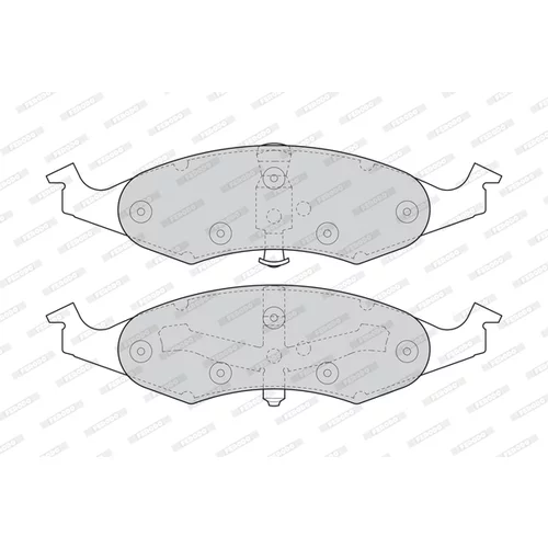 Sada brzdových platničiek kotúčovej brzdy FERODO FDB1097