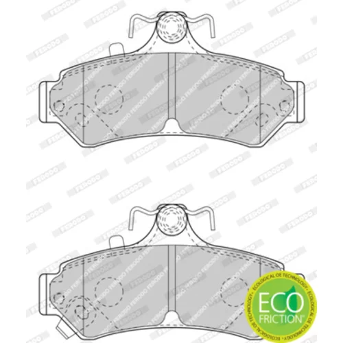 Sada brzdových platničiek kotúčovej brzdy FERODO FDB4457 - obr. 2