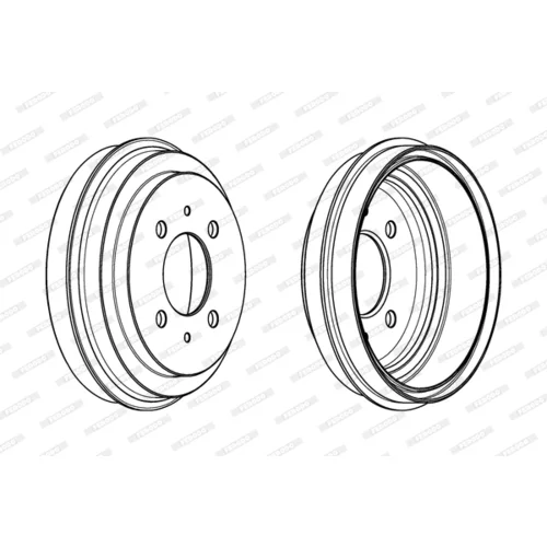 Brzdový bubon FERODO FDR329281 - obr. 3