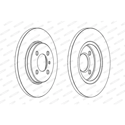 Brzdový kotúč FERODO DDF062 - obr. 2