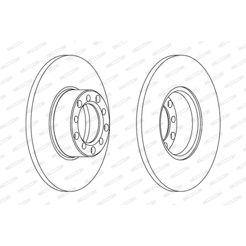 Brzdový kotúč FERODO DDF071