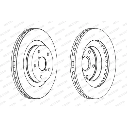 Brzdový kotúč FERODO DDF1857 - obr. 2