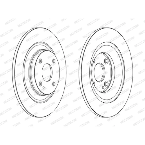 Brzdový kotúč FERODO DDF2593C - obr. 1