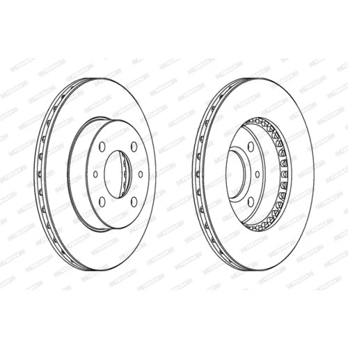 Brzdový kotúč FERODO DDF867 - obr. 1