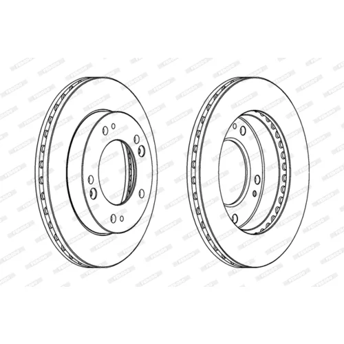 Brzdový kotúč FERODO DDF993 - obr. 2
