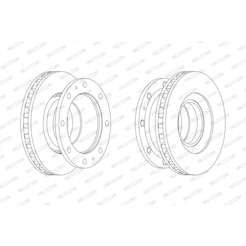 Brzdový kotúč FERODO FCR110A