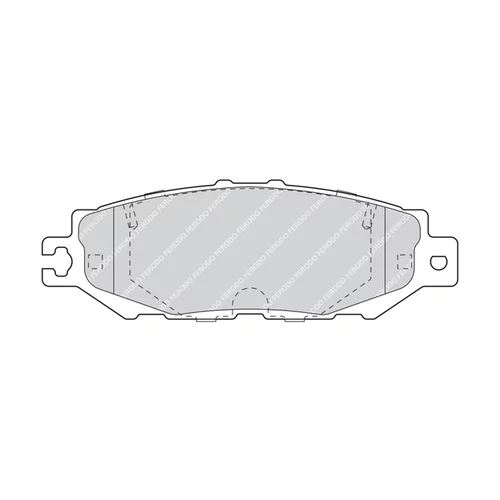 Sada brzdových platničiek kotúčovej brzdy FERODO FDB1684 - obr. 2