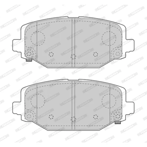 Sada brzdových platničiek kotúčovej brzdy FERODO FDB4778 - obr. 2