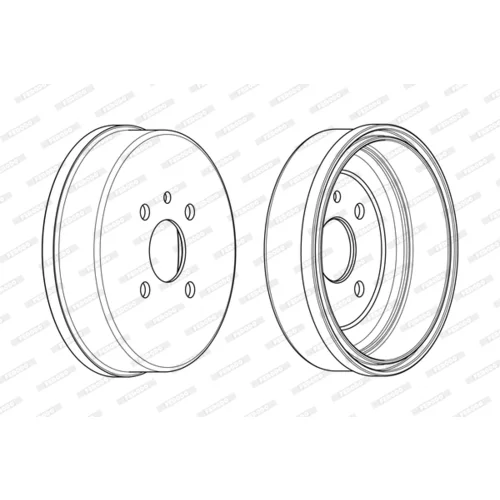 Brzdový bubon FERODO FDR329292 - obr. 3