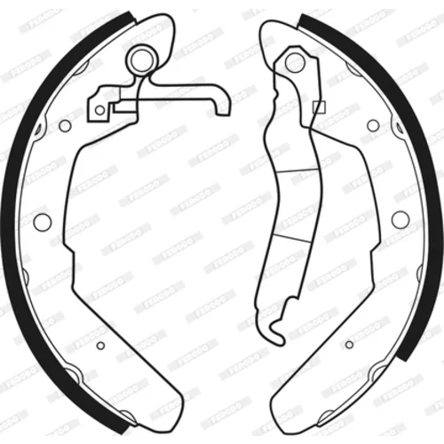 Sada brzdových čeľustí FERODO FSB174 - obr. 3