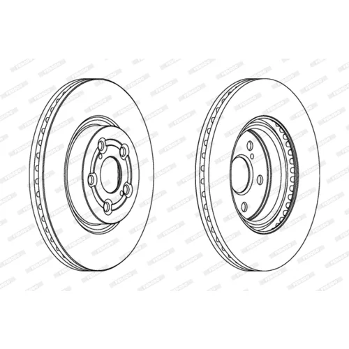 Brzdový kotúč FERODO DDF1315C