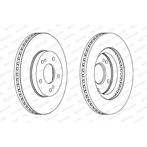 Brzdový kotúč FERODO DDF1494 - obr. 2