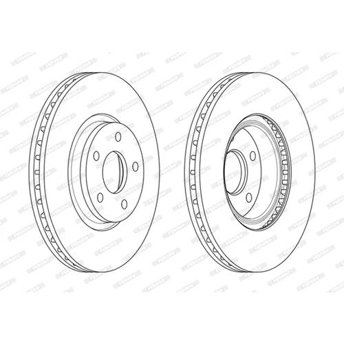 Brzdový kotúč FERODO DDF1835C-1 - obr. 1
