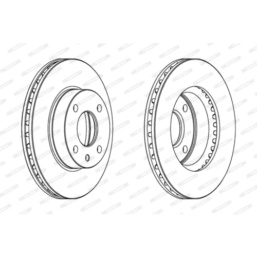 Brzdový kotúč FERODO DDF209 - obr. 2