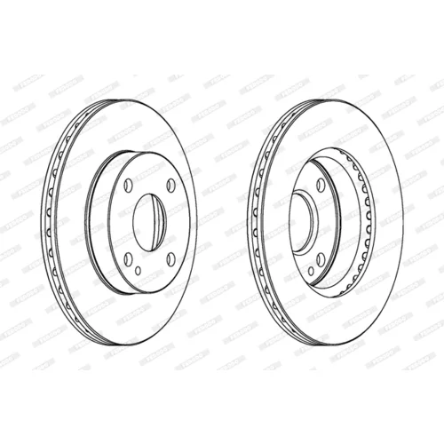 Brzdový kotúč FERODO DDF497 - obr. 1