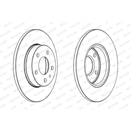 Brzdový kotúč FERODO DDF818 - obr. 1