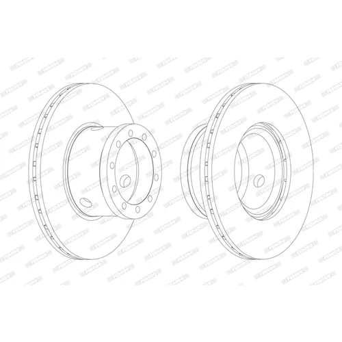 Brzdový kotúč FERODO FCR101A - obr. 1