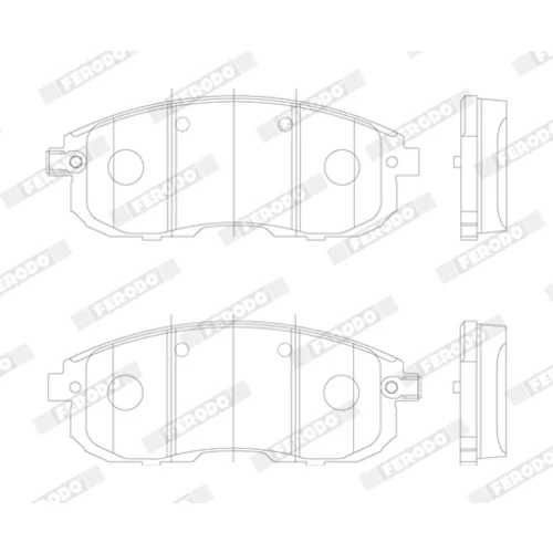 Sada brzdových platničiek kotúčovej brzdy FERODO FDB4148 - obr. 2