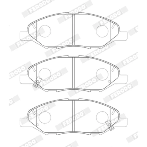 Sada brzdových platničiek kotúčovej brzdy FERODO FDB5303
