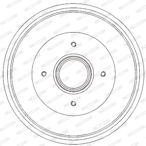 Brzdový bubon FERODO FDR329731 - obr. 3