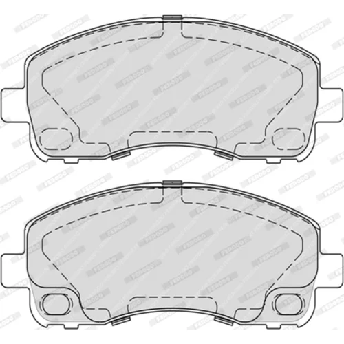 Sada brzdových platničiek kotúčovej brzdy FERODO FVR4315 - obr. 2