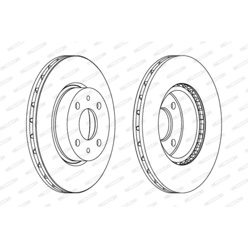 Brzdový kotúč FERODO DDF178 - obr. 2