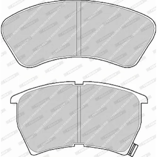 Sada brzdových platničiek kotúčovej brzdy FERODO FDB479 - obr. 1