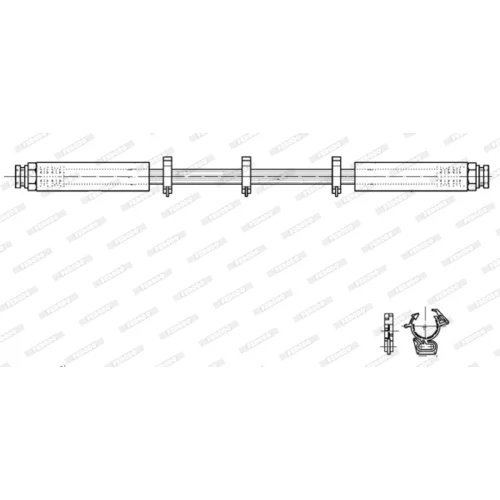 Brzdová hadica FERODO FHY2934 - obr. 2