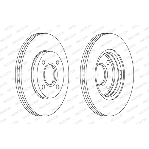 Brzdový kotúč FERODO DDF1072 - obr. 2