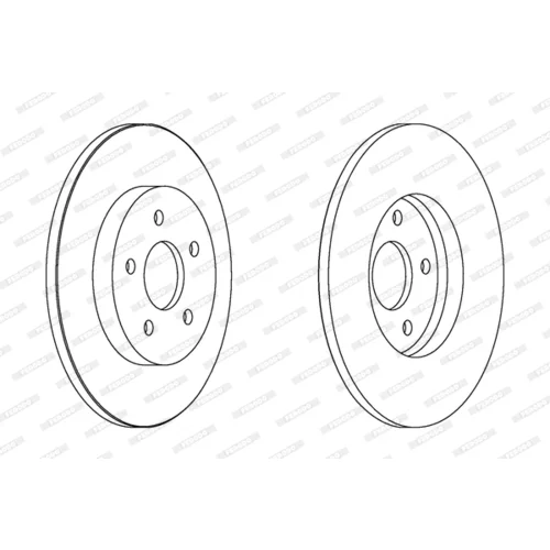 Brzdový kotúč FERODO DDF1126C - obr. 2