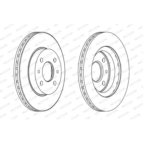Brzdový kotúč FERODO DDF1142 - obr. 2