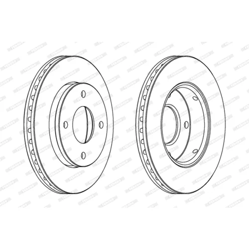 Brzdový kotúč FERODO DDF1621 - obr. 2