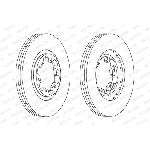 Brzdový kotúč FERODO DDF1626