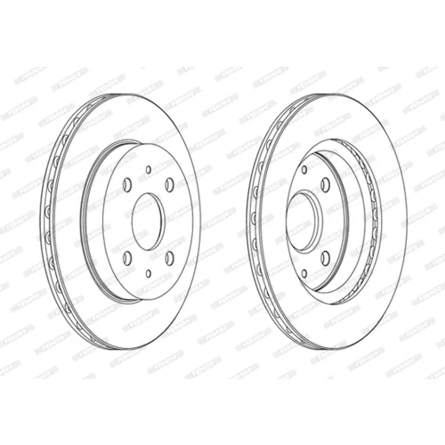 Brzdový kotúč FERODO DDF1774C