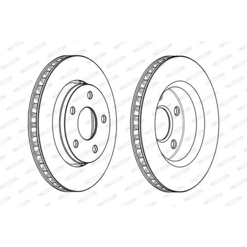 Brzdový kotúč FERODO DDF2098C - obr. 2