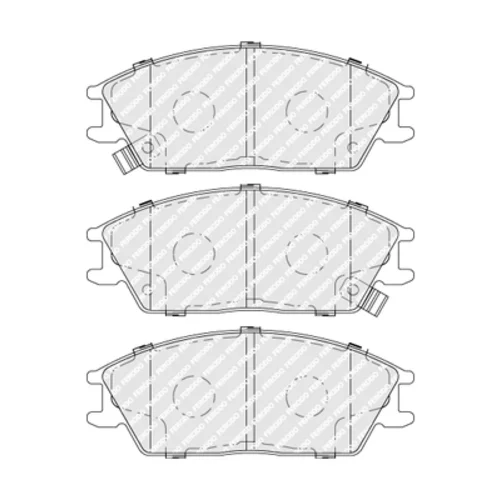 Sada brzdových platničiek kotúčovej brzdy FERODO FDB4076 - obr. 3