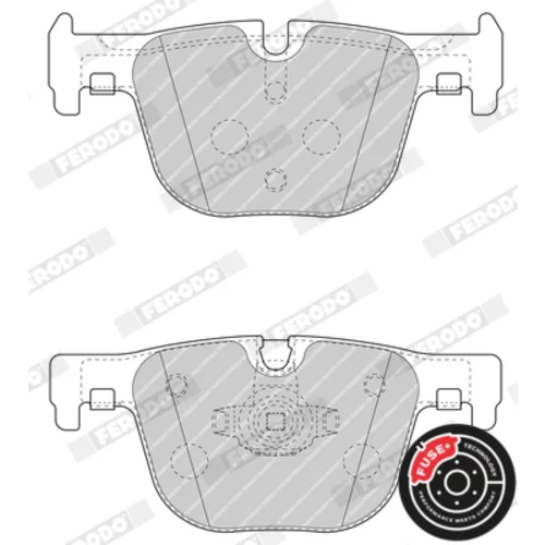 Sada brzdových platničiek kotúčovej brzdy FERODO FDB4687 - obr. 4