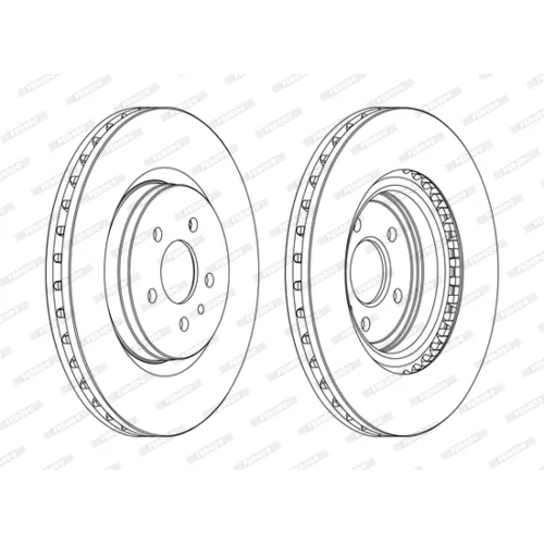 Brzdový kotúč FERODO DDF1001C