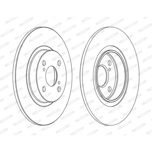 Brzdový kotúč FERODO DDF1576C