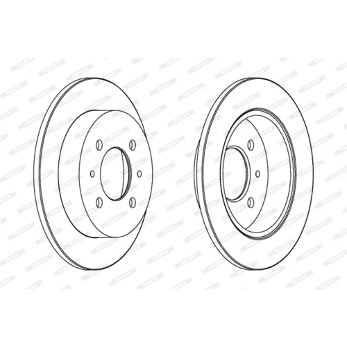 Brzdový kotúč FERODO DDF1613